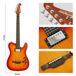 Bullfighter K10 エレキギター インディアンローズウッド指板 ナチュラル サイレント エレクトリック アコースティックギター - Product Image 3