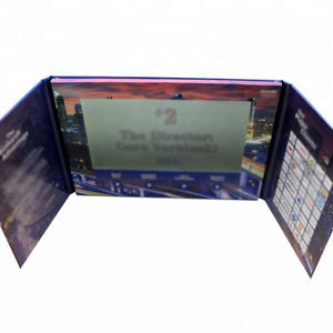 Carte de vœux vidéo électronique haute définition de 4,3 pouces avec haut-parleur intégré, connecteur USB, design personnalisé, invitation numérique - Product Image 4