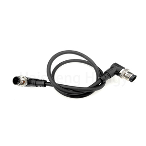 Kabel Konektor 2 Pin Kode M12 3m 20AWG Male/Female IP67 Tahan Air untuk Sensor Proximitas & Otomasi Industri - Product Image 3
