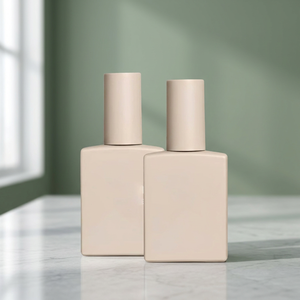 Flacon en verre carré de luxe personnalisé et coloré pour fond de teint et sérum, 30ml, 50ml, 100ml, avec pompe pulvérisatrice vide et capuchon en plastique - Product Image 3