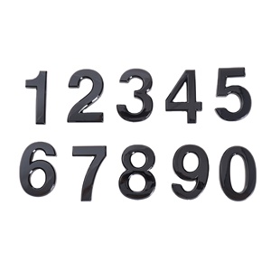 Letras Cromadas Personalizadas de Alta Calidad para Autos, Emblema de Plástico ABS Negro, Letras 4D con Efecto Diamante, Placas con Números para Autos - Product Image 2