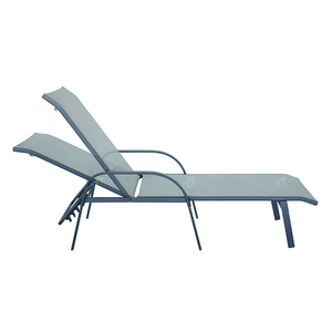 كرسي استلقاء خارجي من الألومنيوم قابل للتعديل بخمس وضعيات للحدائق والشواطئ والفنادق - Product Image 2