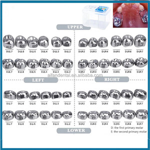 [Aifan Dental] Nuevos productos Metal de acero inoxidable El primer molar primario y el segundo molar primario <span class=keywords><strong>para</strong></span> niños Corona dental - Product Image 3