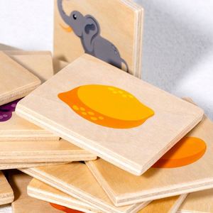 Juego de Reconocimiento de Animales y Frutas, Clasificador de Imágenes, Rompecabezas Montessori, Juguetes de Emparejamiento de Sombras - Product Image 5