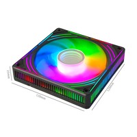 Kipas PC Gaming Warna Hitam Manmu Factory Wholesale 120mm RGB ARGB 12cm untuk Casing Komputer Desktop