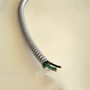 Cable revestido de metal 12/4 Mc precio AC90 ACWU90 TECK90 sistema de control AIA blindado enclavamiento de aluminio 10/2 BX cable eléctrico