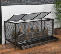 Cage à volailles renforcée et cryptée, en treillis métallique anti-furets, pour poulets, canards, oies, lapins, pigeons, élevage intérieur et extérieur