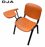 Ensemble de chaises et de bureaux d'école DJA pour universités et collèges, avec tablette d'écriture, table d'étudiant en contreplaqué de 12 mm pour l'école, mobilier de salle à manger