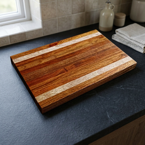 Planche à découper rectangulaire en acacia véritable BS INTERNATIONAL BS-286, écologique, durable, passe au lave-vaisselle, épaissie de 0,4 cm - Product Image 1