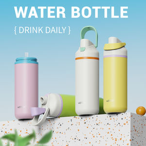 Watersy - Nueva Botella de Agua Deportiva Portátil de Acero Inoxidable de Doble Pared con Aislamiento al Vacío, Vaso de Viaje con Asa - Product Image 1