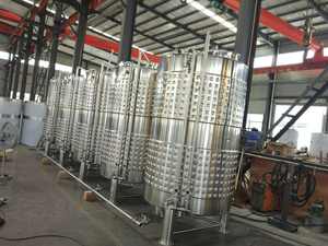 Cuve de fermentation de vin de raisin certifiée ISO 200L-500L pour les composants PLC de vin de mûre de cerise de prune de cidre et de Sloe Gin - Product Image 4