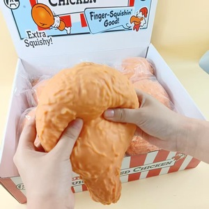 Pelota Antiestrés Realista de Pierna de Pollo Frito, Rellena de Harina TPR, Elástica, de Ascenso Lento, para Apretar, Juguete Divertido para Aliviar el Estrés - Product Image 1