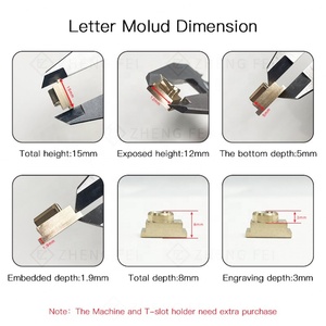 Custom <b>Leather</b> <b>Stamp</b> Interchangeable Letters Alphabet Number Copper Brass Stamping - Product Image 4