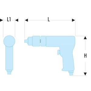FACOM - V.D600QR Reversierbarer pneumatischer Bohrer 6mm - EAN 3662424066351 PERCEUSES À AIR - Product Image 2