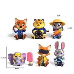 पागल पशु शहर लाक्षणिक-लोमड़ी, खरगोश जूडी, स्लॉथ कार्टून ब्लाइंड बॉक्स गुड़िया मॉडल सजावट आइटम - Product Image 1