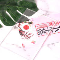 Taille personnalisée A4 A5 Support de bureau pour table Base en bois Acrylique Menu Signe Présentoir Menu Calendrier Titulaire