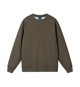 400g polaire doublé surdimensionné sweat à col rond pour l'hiver goutte épaule doux épais Streetwear pull brodé techniques ODM - Product Image 3