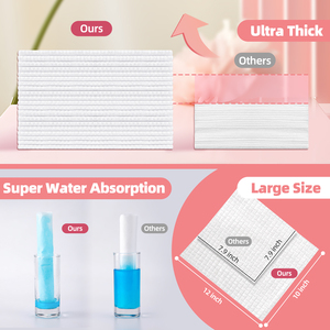 Toallas Desechables Ultra Suaves para Adultos y Bebés, Desmaquillantes, Técnicas <span class=keywords><strong>de</strong></span> Viscosa No Tejida, Toallitas Secas para Limpiar el Rostro, Regalo - Product Image 4
