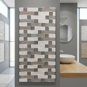 12x24 30x60cm 300x600mm Carreaux muraux en céramique pour l'extérieur Finition brillante en pierre véritable pour les carreaux de mur en porcelaine d'élévation - Product Image 4