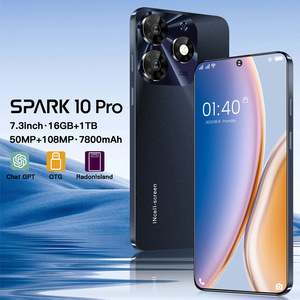 Spark 10pro điện thoại di động 7.3inch android13 <span class=keywords><strong>3</strong></span> + 64G sạc nhanh OTG bên vân tay mở khóa thông minh Điện thoại di động các nhà sản xuất - Product Image 5