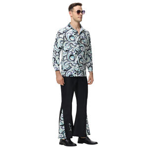 2025 haute qualité en gros 1970s paix et amour Costume rétro fleur enfant tenue pour Hippie fêtes Costumes - Product Image 5