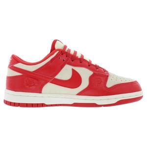 Chaussures Nike Dunk Low en cuir pour femmes, couleur Coconut Milk University Red, style basketball - Product Image 2