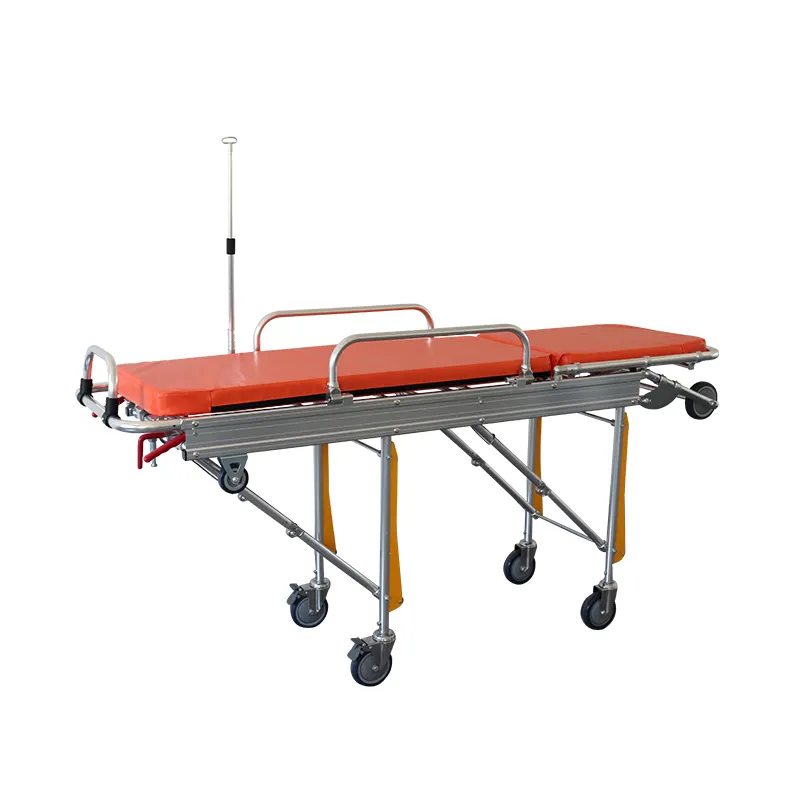 Cheap Price Hot Manual Portable Heavy Duty Ambulance Stretcher For Sale Aluminum Lightweight Manual Ambulance Cot