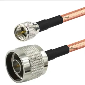N公到迷你超高频公RG142低损耗射频同轴电缆连接同轴电缆高频