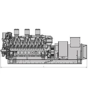 גדול כוח 3000KVA תעשייתי שקט דיזל גנרטור מחיר עם MTU מנוע