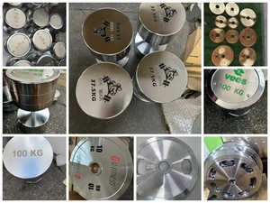 Sang trọng và cao cấp biểu tượng tùy chỉnh kg LB mạ kẽm quả tạ Barbell miếng 304 thép không gỉ quả tạ Barbell miếng - Product Image 4