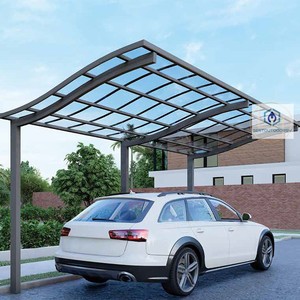 Morfern Design Metal Carport con 2 postes para <span class=keywords><strong>Carparking</strong></span> In Yard Villa Hotel Carport - Product Image 4