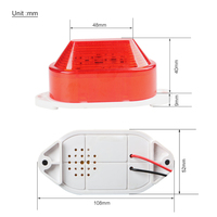 Alarma DE SEGURIDAD pequeña, luz indicadora Flash LED, señal estroboscópica de advertencia, lámpara de advertencia, 12V, 24V, 220V, compatibilidad
