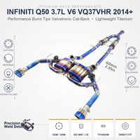 ING Factory Direct Titanium Valvetronic Cat-Back Exhaust for Infiniti Q50 Q60 3.0T 3.7L 60mm High-Flow Tuning Supplier