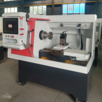 Vente chaude CNC Voiture Jante Machine De Polissage Heavy Duty Alliage Roue Tour Équipement De Réparation Horizontal Diamant Coupe Conception