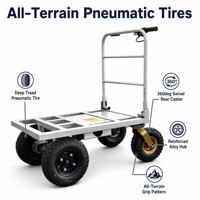 Chariot pliable électrique à quatre roues en métal, petit transporteur pouvant entrer dans un ascenseur, une personne peut transporter une charge ultra-lourde
