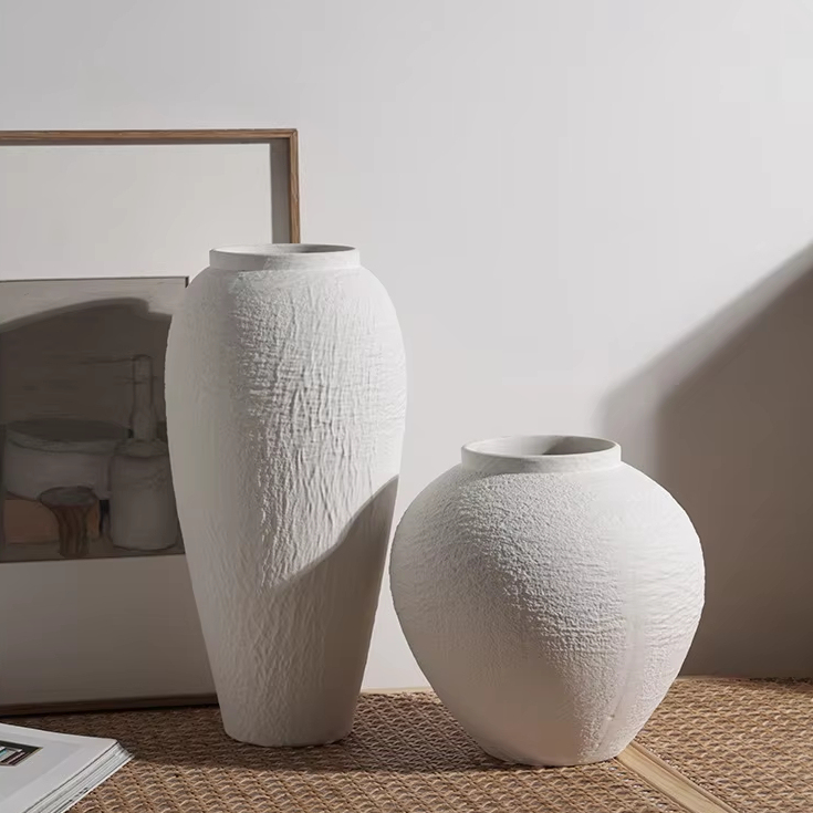 ARM LVG Wabi-Sabi Style Modern Handmade Porcelain Matte Terracotta Pot Ceramic Home Art Decoration Flower Vase Floral Container · image 5