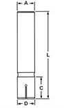 Goupille de guidage amovible en pouces pour applications de matrices de précision - Product Image 2