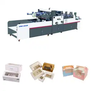 Automatic Window patching machines with Optional V cut and Creasing function for corrugated box cake box