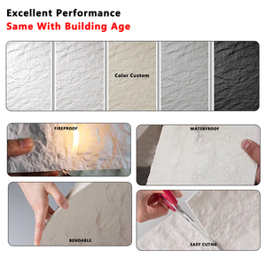 Revêtement mural en <span class=keywords><strong>pierre</strong></span> flexible 3D en argile modifiée, imitation <span class=keywords><strong>pierre</strong></span>, flexible, imperméable, mince, MCM, paysage lunaire, <span class=keywords><strong>pierre</strong></span> flexible - Product Image 5