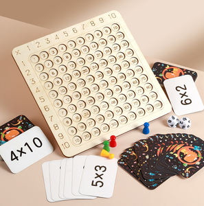 Conseil de multiplication de l'éducation précoce des enfants en bois Table arithmétique <span class=keywords><strong>math</strong></span>ématiques enseignement sida jouets éducatifs - Product Image 2