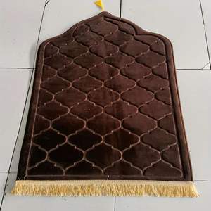 Alfombra musulmana antideslizante de espuma viscoelástica personalizada al por mayor, almohadilla de suelo de lujo suave para rodillas, Alfombra de terciopelo para la frente, alfombra de oración de regalo - Product Image 5