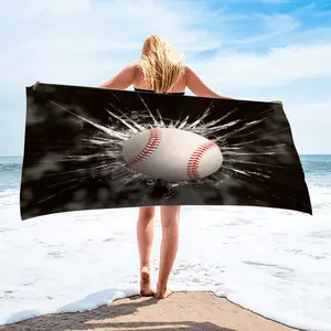 Sand Proof Sports Team Football Baseball Large Lightweight Print Oversized Beach Towel