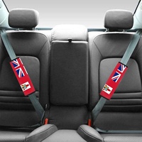 Coussin de ceinture de sécurité de voiture en néoprène avec drapeau national des Bahamas, 2 pièces, protection anti-choc pour les épaules, pour la protection en cas d'urgence