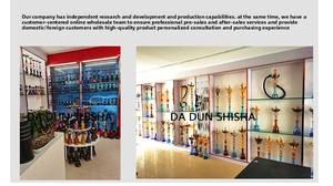 Cachimba de cristal con mango de madera, set de shisha árabe con vástago de aleación de aluminio para bar, salón y viajes - Product Image 2
