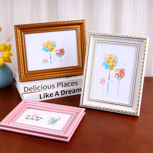 Venta al por mayor marcos de fotos de plástico A4 5x7 4x6 tamaños Blove PS Material Marco de pintura para colgar en la pared decoración del hogar plata - Product Image 3