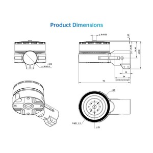 Sistema de Propulsión para Dron Inteligente D6, Hélice de Fibra de Carbono de Doble Aspa, Color Negro - Product Image 4