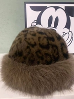 Gorro de Invierno de Piel Sintética, Color Sólido, Gorro de Piel de Zorro Sintética, Extra Cálido, Cortavientos, Gorro Ruso Esponjoso
