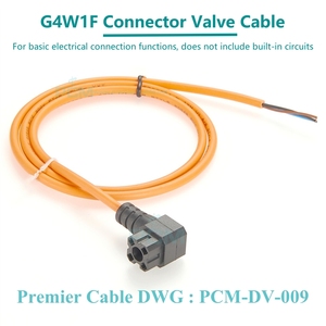 Câble Pigtail à extrémité ouverte pour électrovanne G4W1F, compatible Hirschmann LVT pour capteur de vanne, actionneur et entraînement Rexroth Vickers - Product Image 3