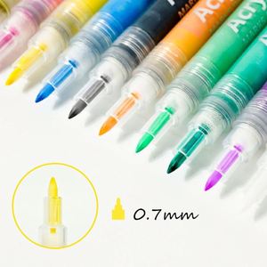 High Quality Customized Non Toxic Permanent Colored Water-Based Acrylic Paint Pens for <b>Painting</b> <b>Stone</b> Ceramic Glass Wood Canvas - Product Image 4