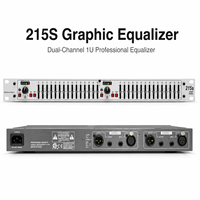 Égaliseur graphique professionnel double 15 bandes AOFO 215S, processeur audio stéréo EQ, métal, actif, portable, pour scène, KTV, sonorisation PA